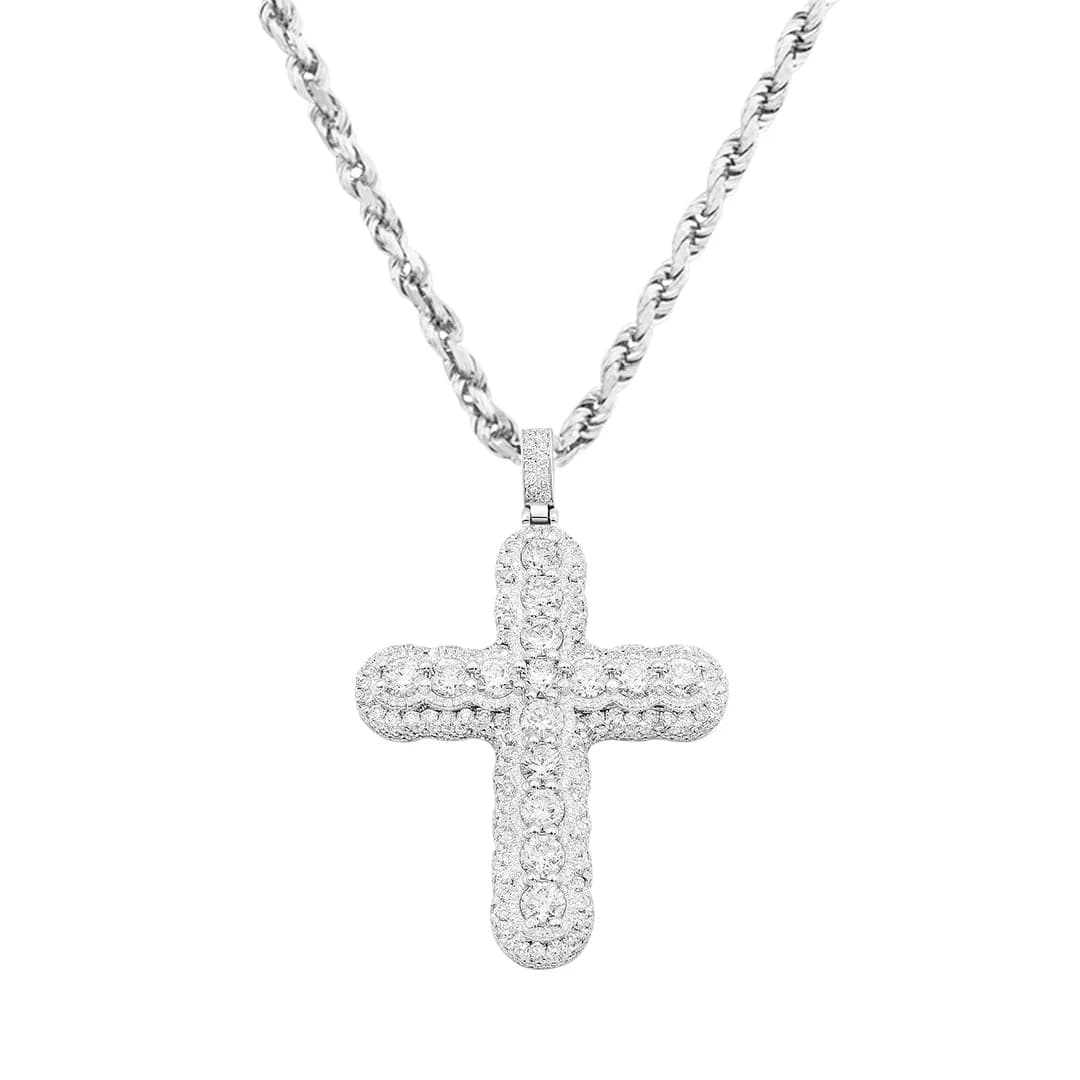 Iced Out Iced Cross Pendant